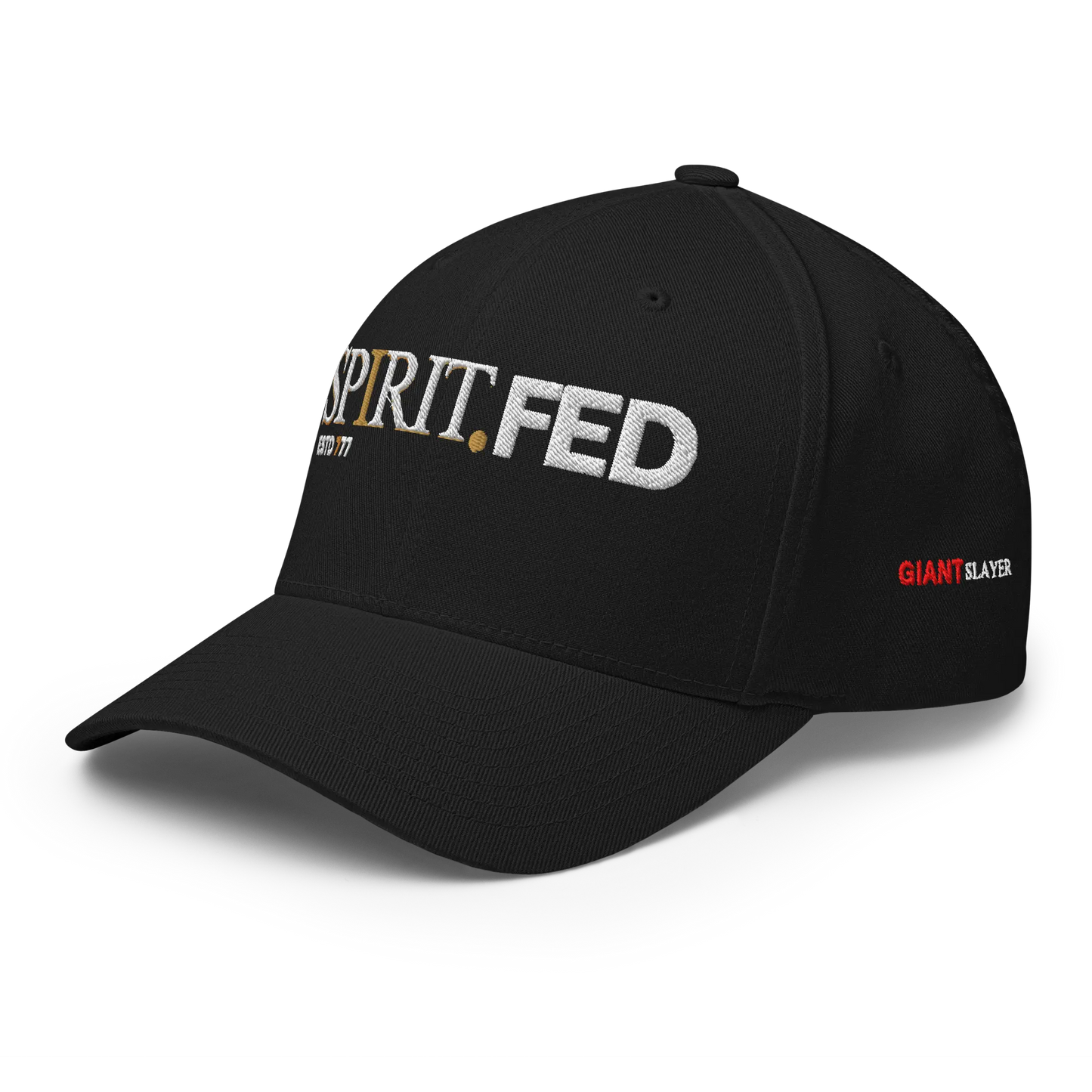 Premium SpiritFed Black FITTED (GIANT SLAYER EDITION) SPIRIT.FED