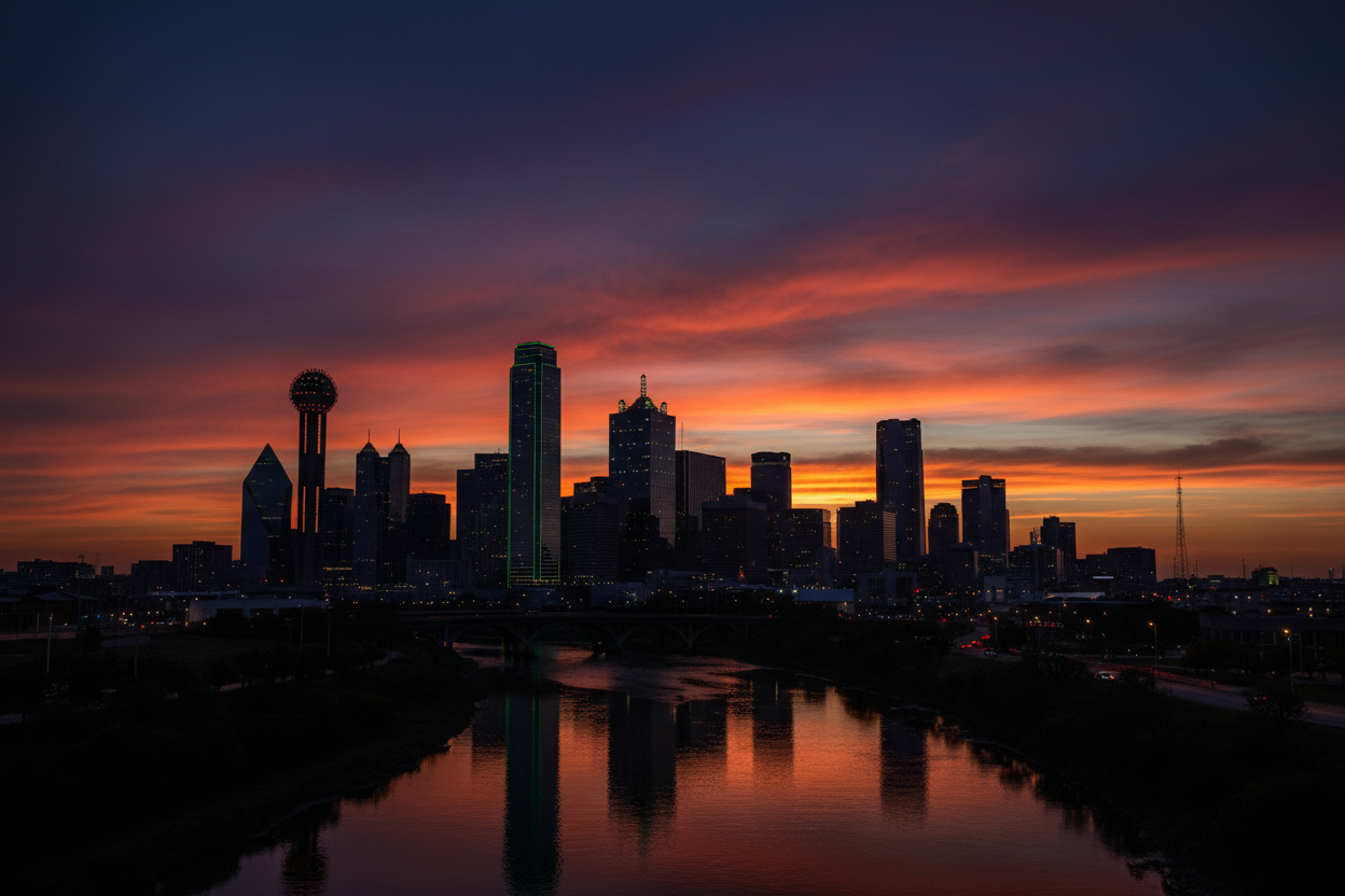 Dark sunset Dallas tx