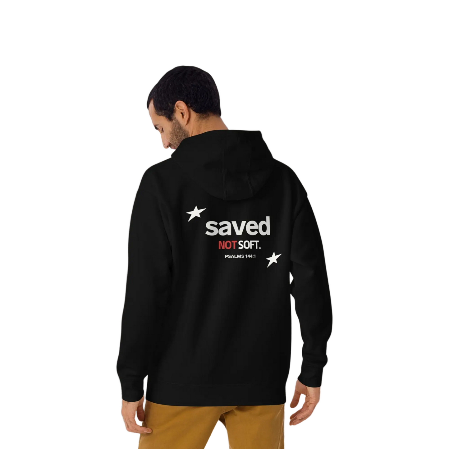 SPIRITFED Black (Saved Not Soft EDITION) HOODIE - SPIRIT.FED