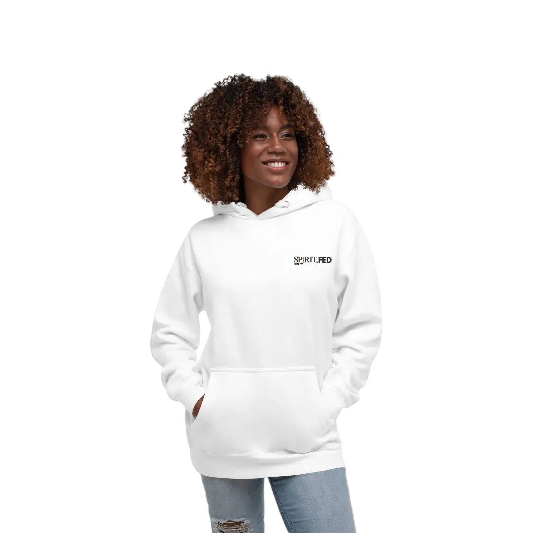 SPIRITFED White (Spiritual Warfare Veteran EDITION) HOODIE - SPIRIT.FED