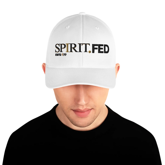 Premium SpiritFed White FITTED (LIONHEARTED EDITION) SPIRIT.FED