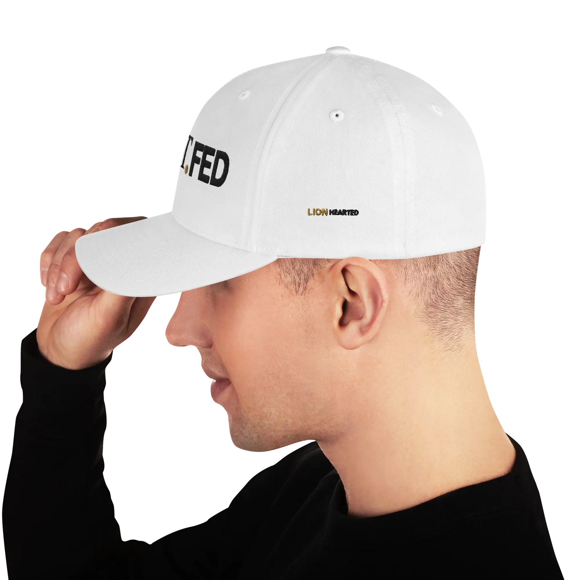 Premium SpiritFed White FITTED (LIONHEARTED EDITION) SPIRIT.FED