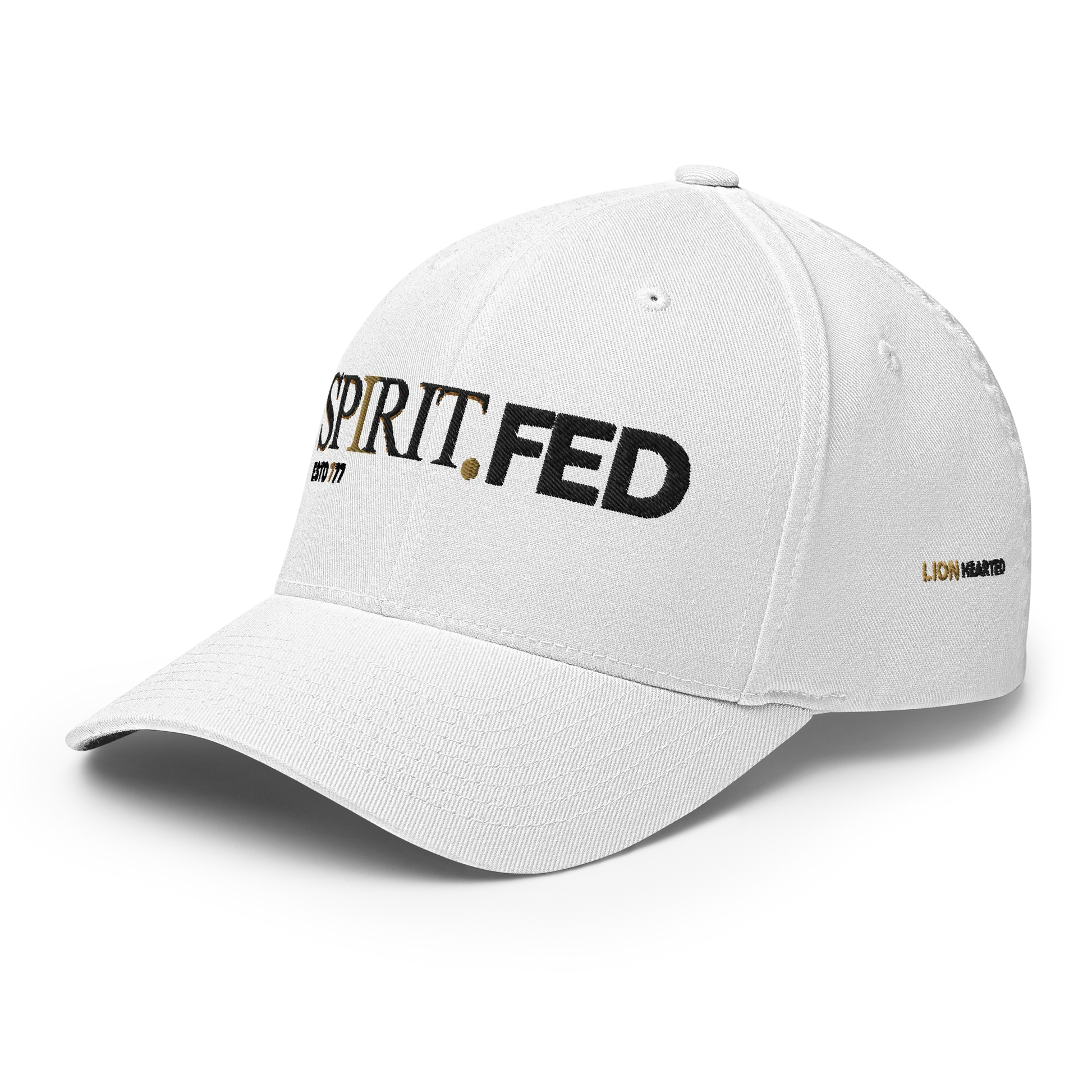Premium SpiritFed White FITTED (LIONHEARTED EDITION) SPIRIT.FED