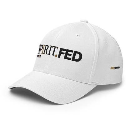 Premium SpiritFed White FITTED (LIONHEARTED EDITION) SPIRIT.FED
